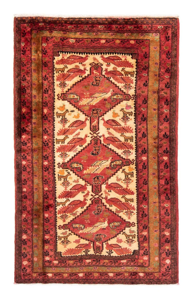 Belutsch Teppich 134 x 224 cm - rot
