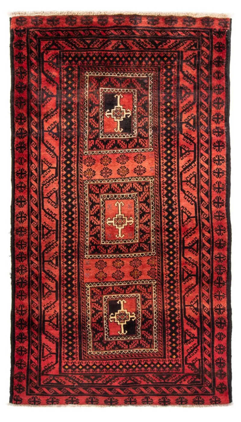 Belutsch Teppich 127 x 236 cm - rot