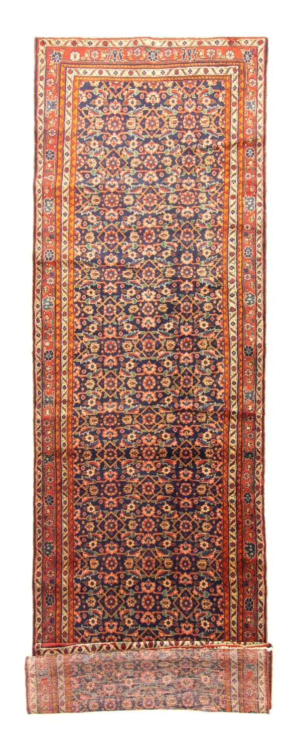 Perserteppich - Nomadic 108 x 400 cm - blau