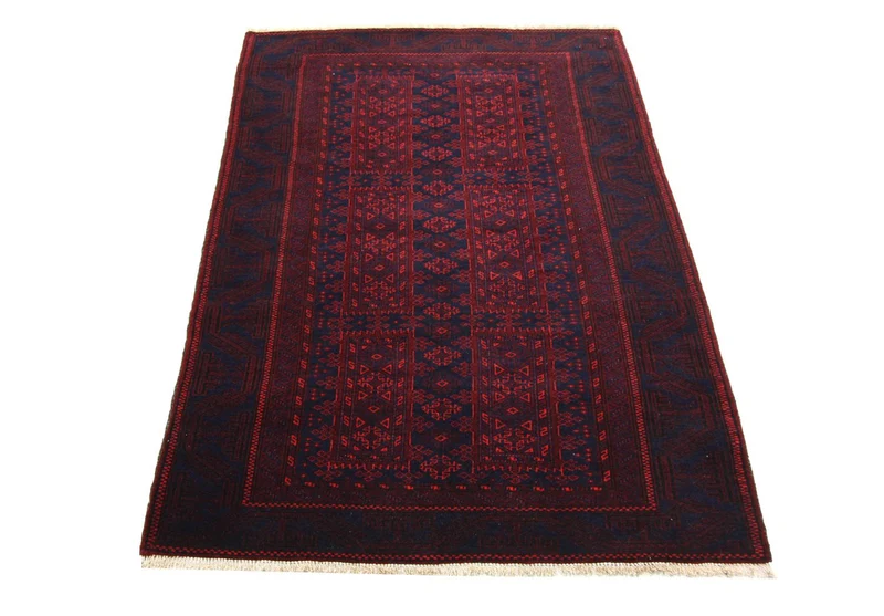 Afghan Teppich 100 x 155 cm - rot