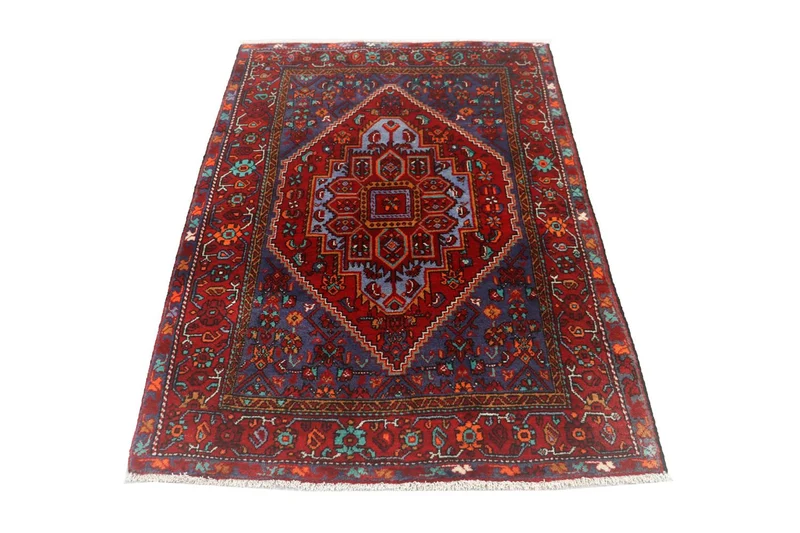 Perserteppich - Nomadic 101 x 158 cm - blau