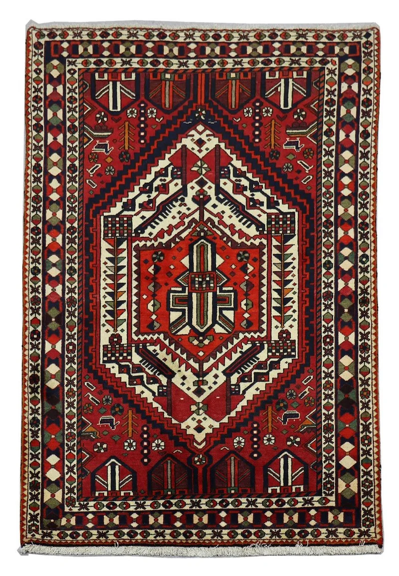 Perserteppich - Nomadic 149 x 210 cm - rot