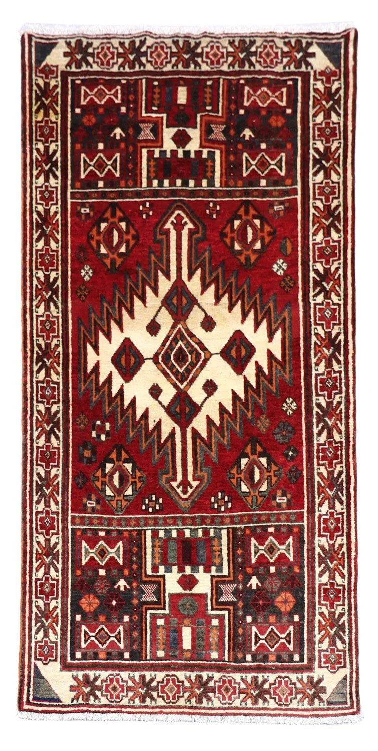 Perserteppich - Nomadic 135 x 245 cm - rot