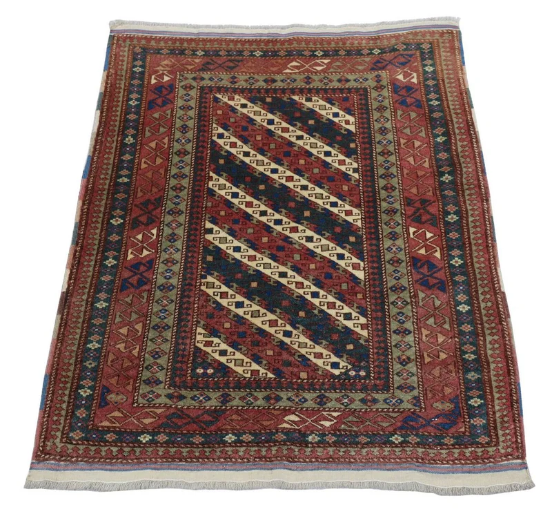 Afghan Teppich - Buchara 93 x 103 cm - dunkelblau