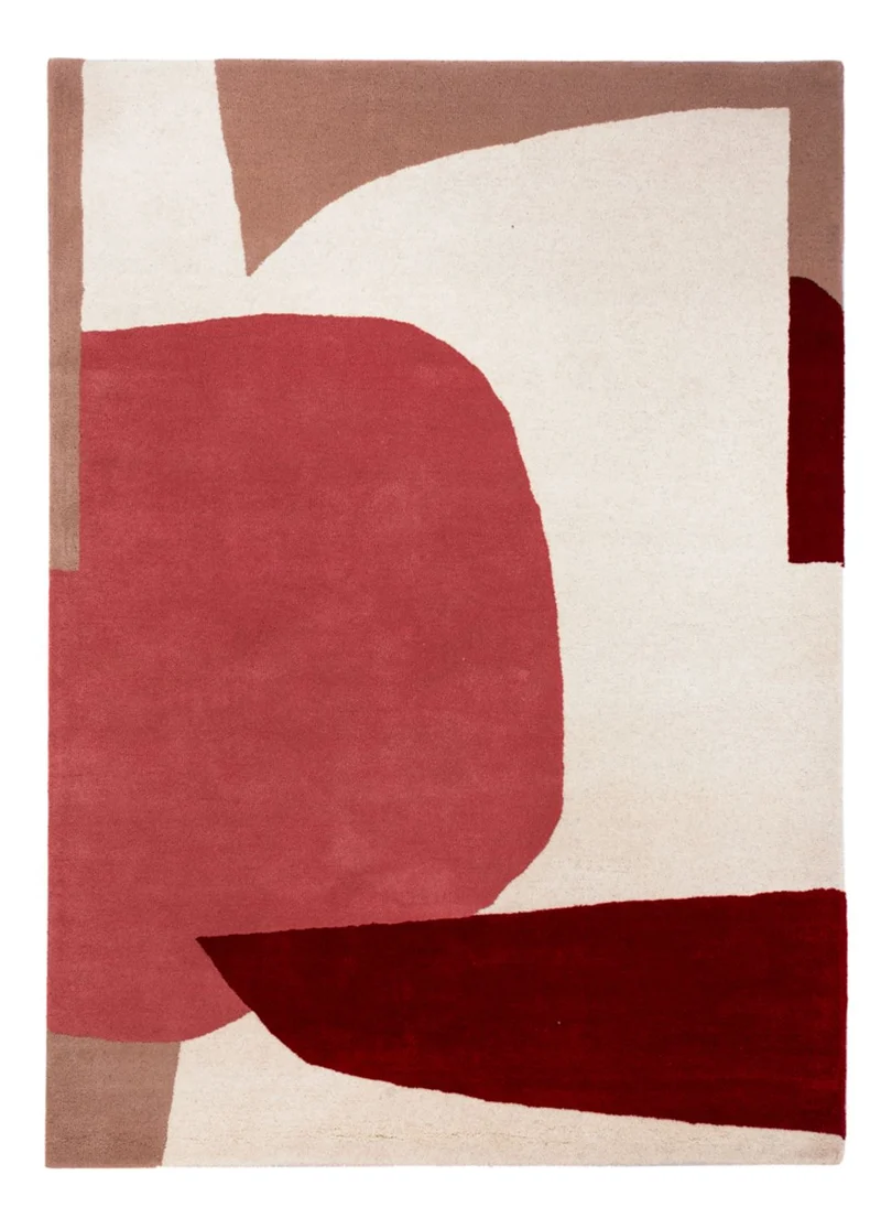 Designer Teppich - 140 x 200 cm - rosa