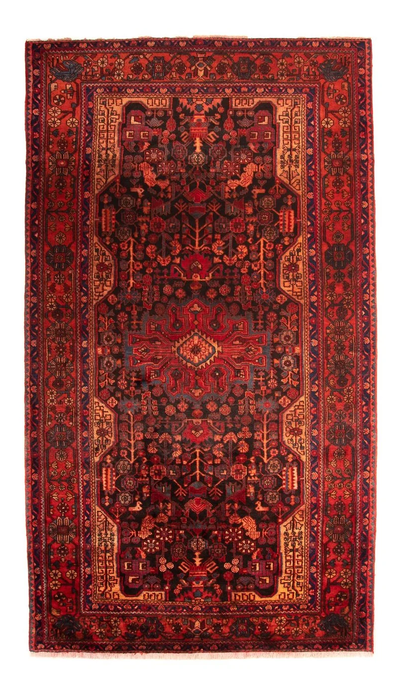 Orientteppich 185 x 348 cm - dunkelrot
