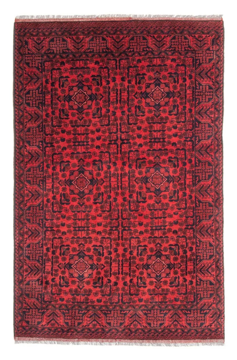Afghan Teppich - Kunduz 122 x 187 cm - rot