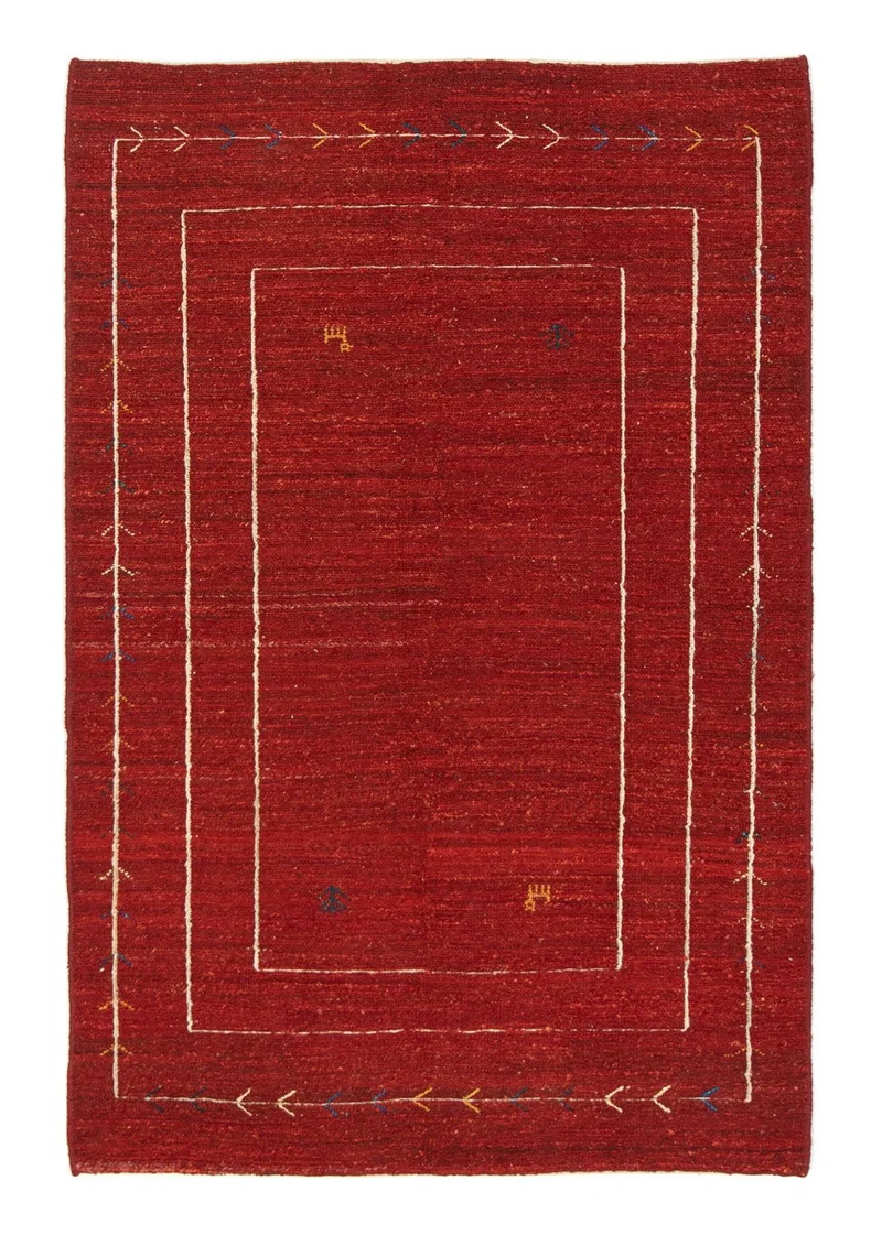Gabbeh Teppich - Perser 114 x 173 cm - rot