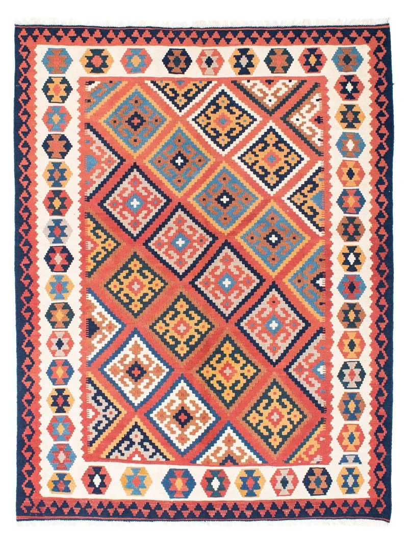 Kelim Teppich - Oriental 156 x 206 cm - rost