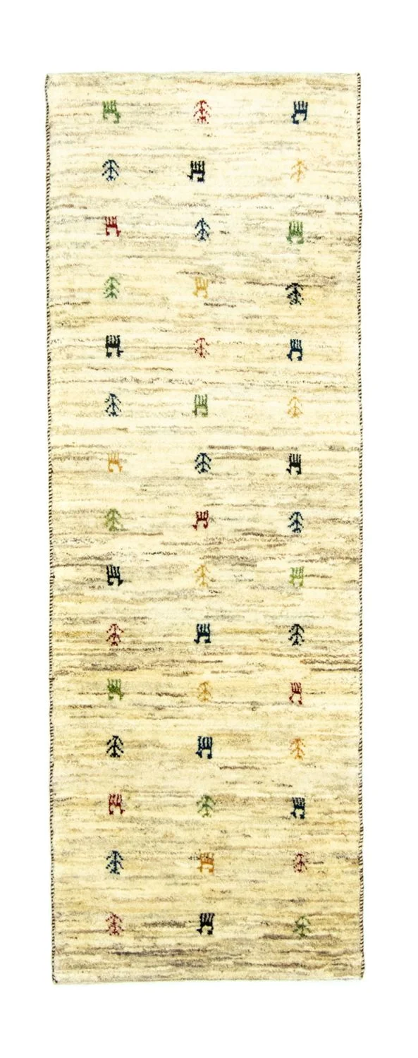 Gabbeh Teppich - Perser 75 x 219 cm - beige