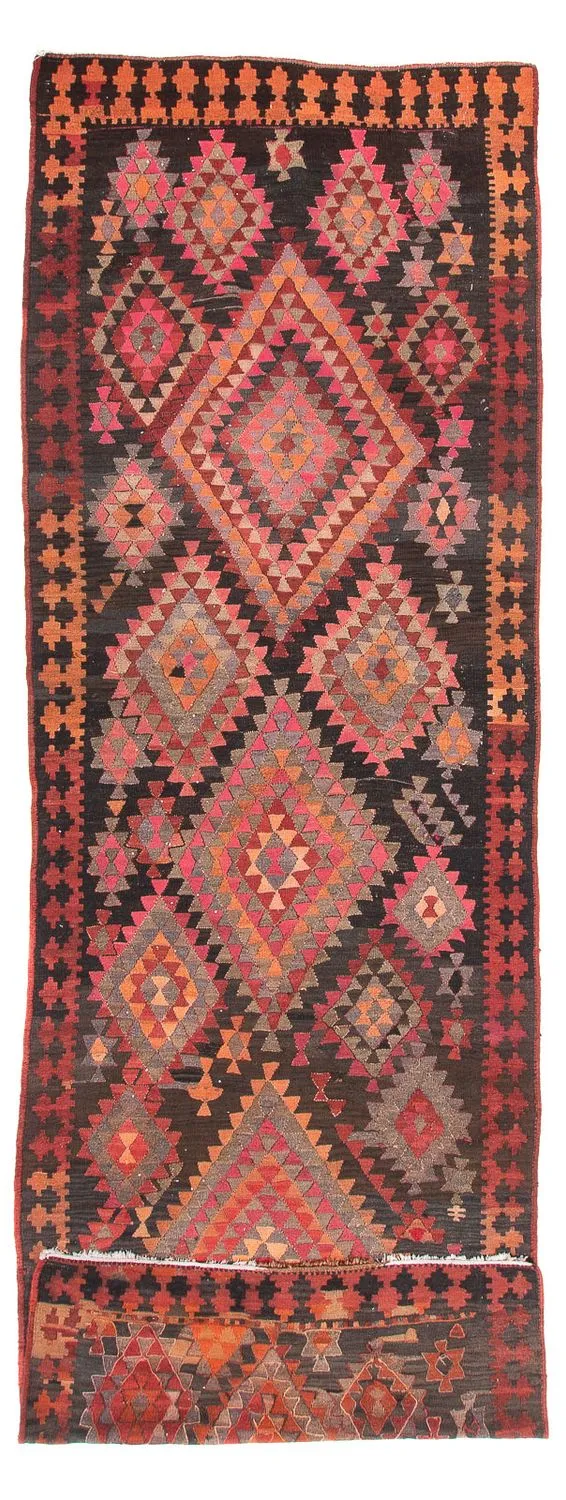 Läufer Kelim - Old - 143 x 460 cm - mehrfarbig