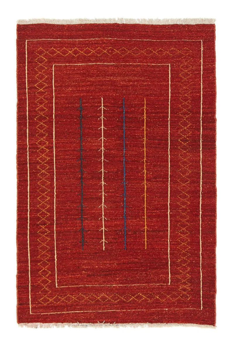 Gabbeh Teppich - Perser 112 x 175 cm - rot