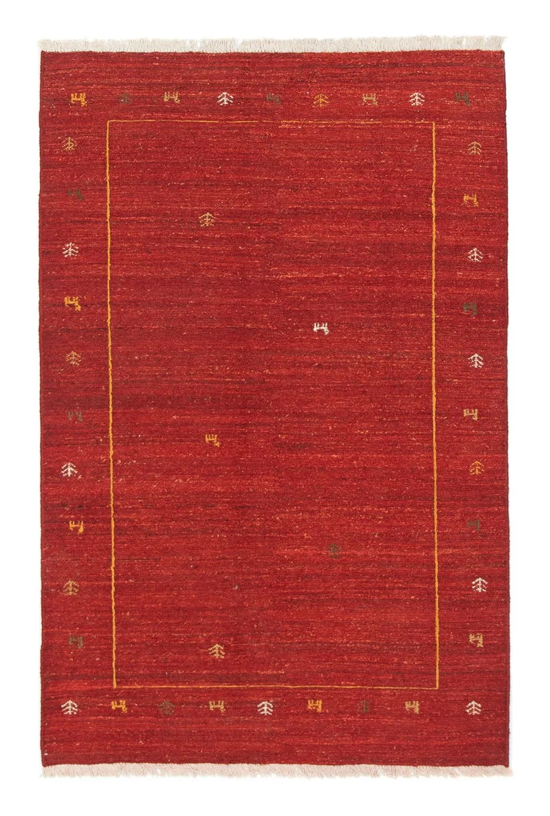 Gabbeh Teppich - Perser 112 x 175 cm - rot