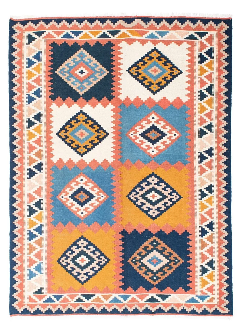 Kelim Teppich - Oriental 159 x 200 cm - blau