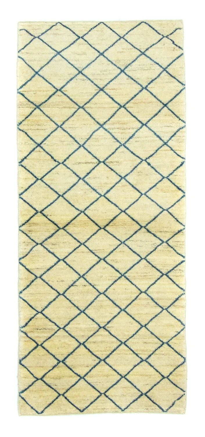 Gabbeh Teppich - Perser 82 x 190 cm - blau