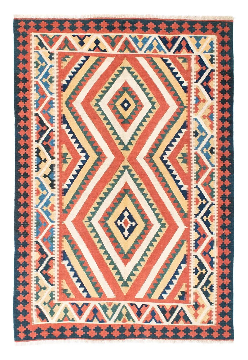 Kelim Teppich - Oriental 146 x 212 cm - rost