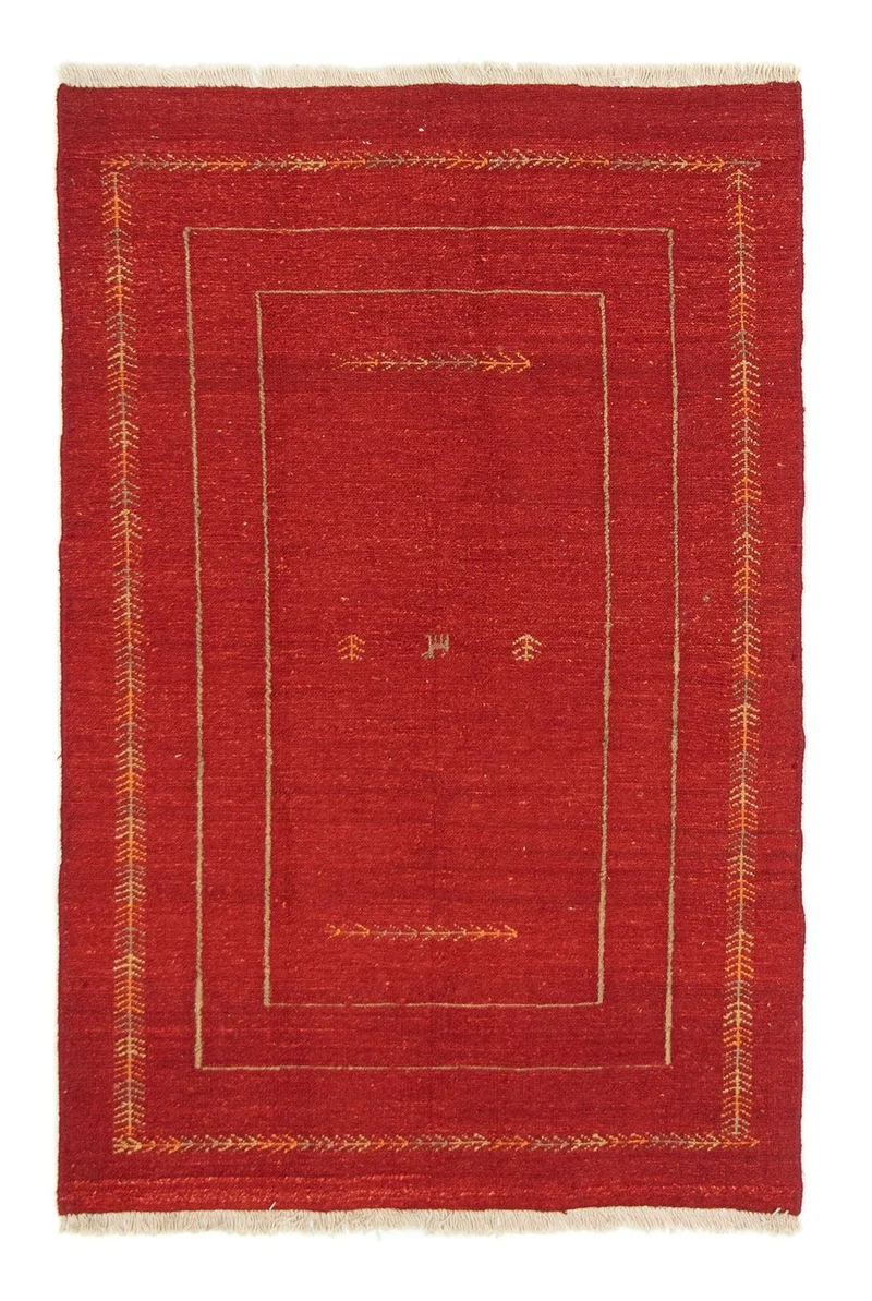 Gabbeh Teppich - Perser 112 x 170 cm - rot