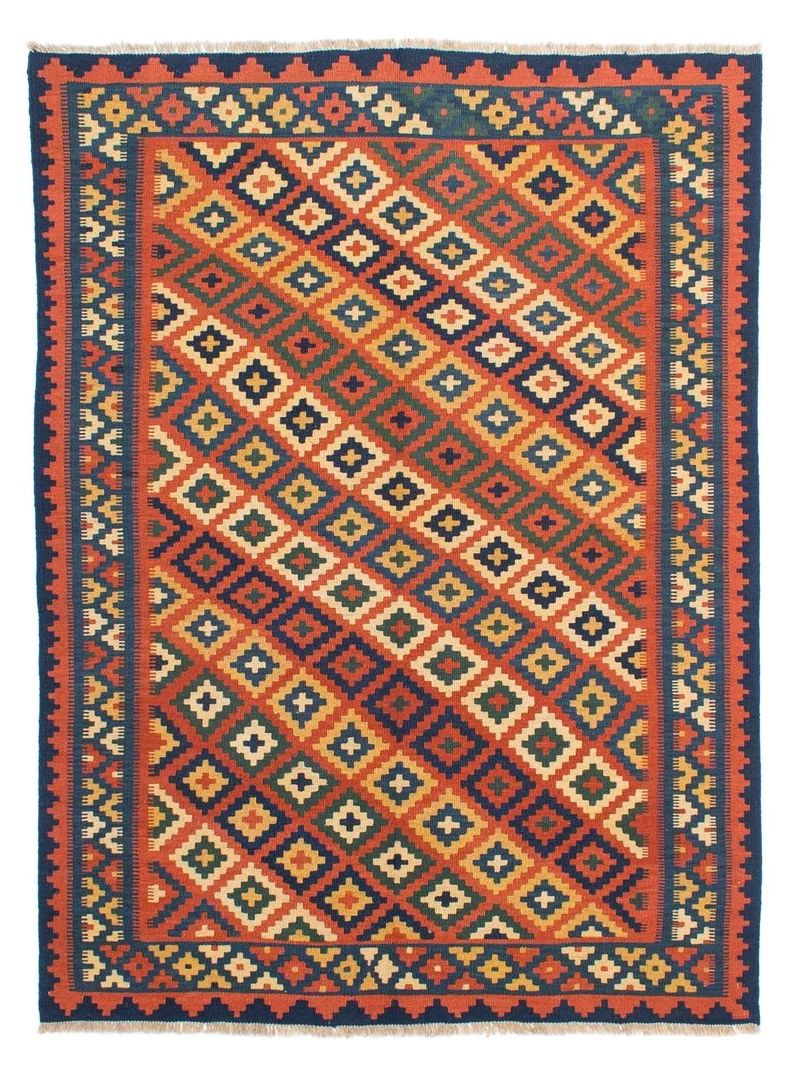 Kelim Teppich - Oriental 153 x 202 cm - mehrfarbig