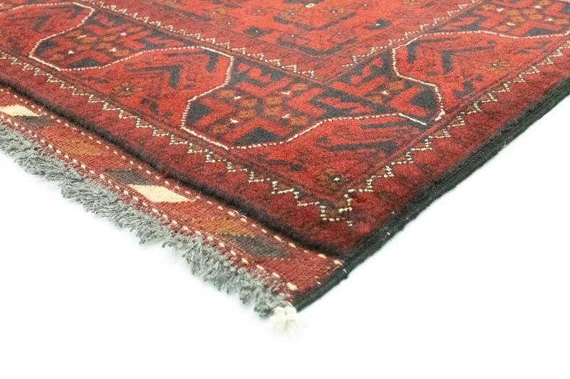 Afghan Teppich - Kunduz 78 x 302 cm - rot