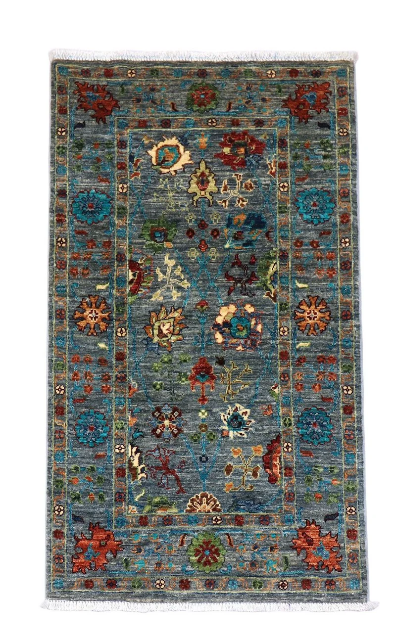 Ziegler Teppich 81 x 132 cm - seeblau