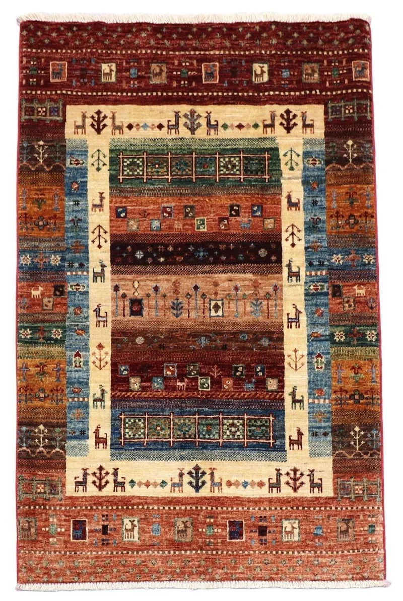 Ziegler Teppich 82 x 130 cm - hellrot
