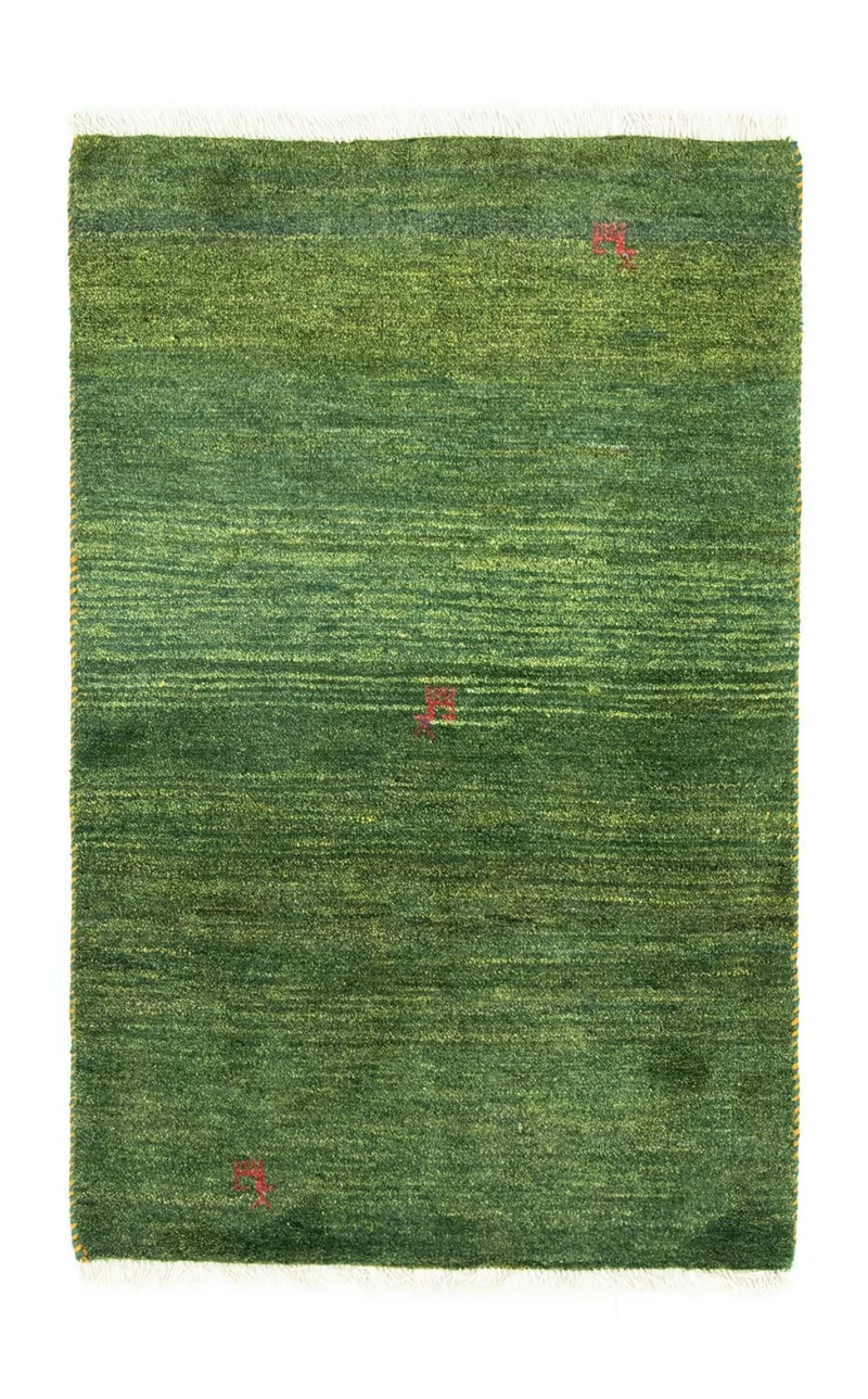 Gabbeh Teppich - Perser 80 x 125 cm - grün