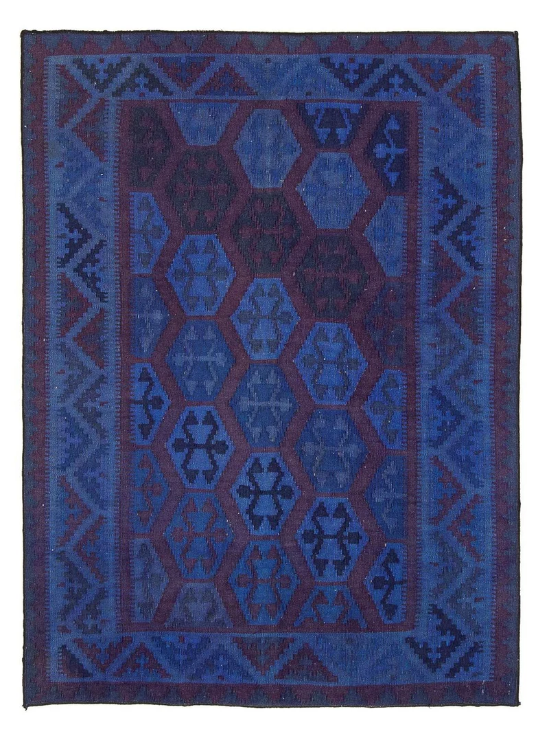 Kelim Teppich - Oriental 155 x 195 cm - blau