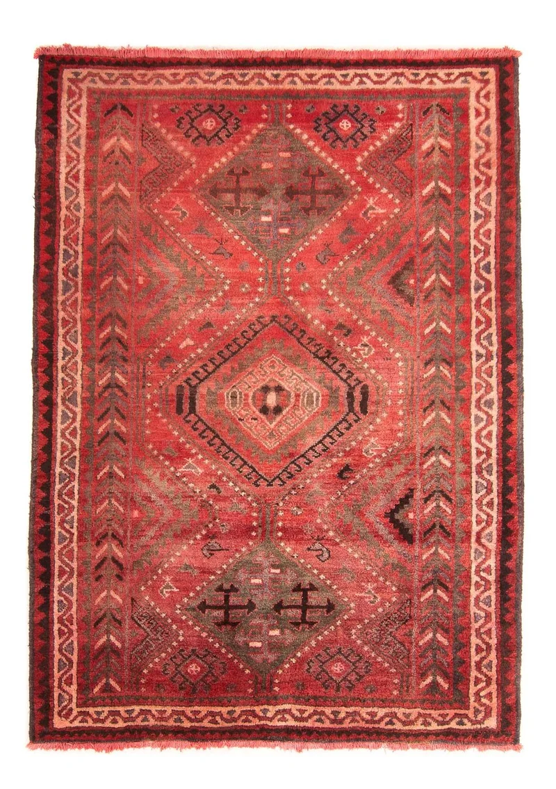 Orientteppich 174 x 242 cm - dunkelrot