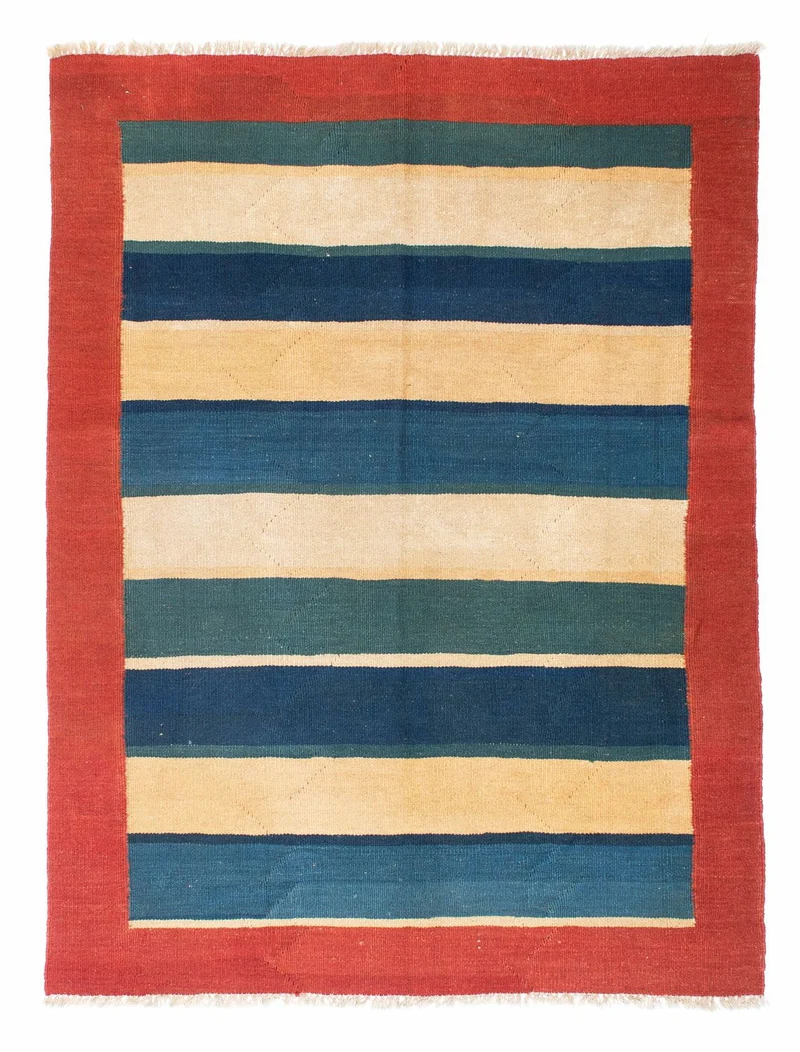 Kelim Teppich - Oriental 152 x 198 cm - rot