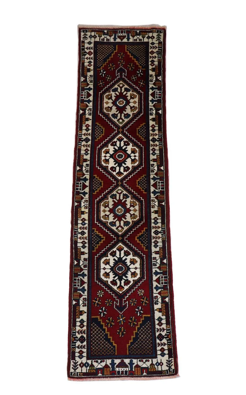 Turkaman Teppich 71 x 290 cm - rot