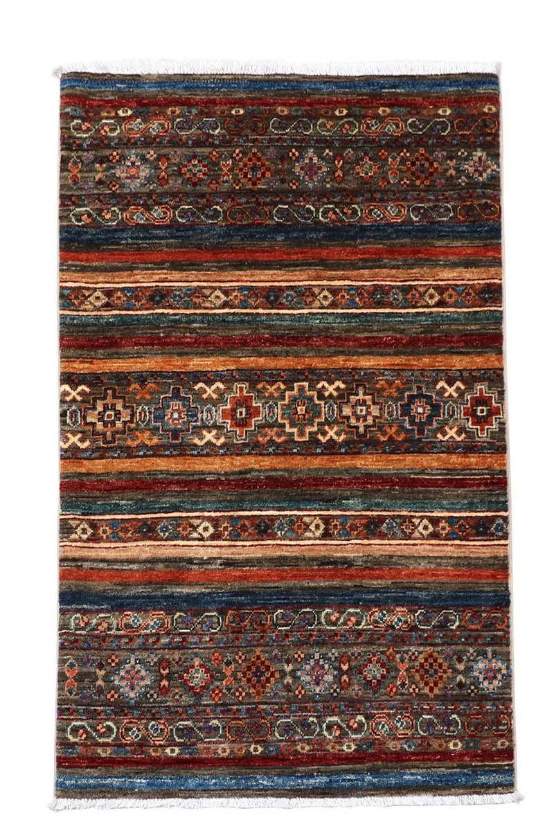 Ziegler Teppich 84 x 127 cm - mehrfarbig
