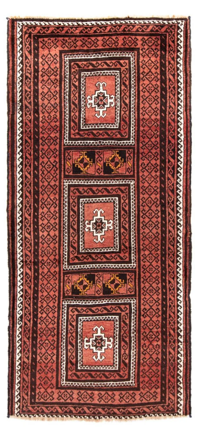 Belutsch Teppich 114 x 240 cm - rost