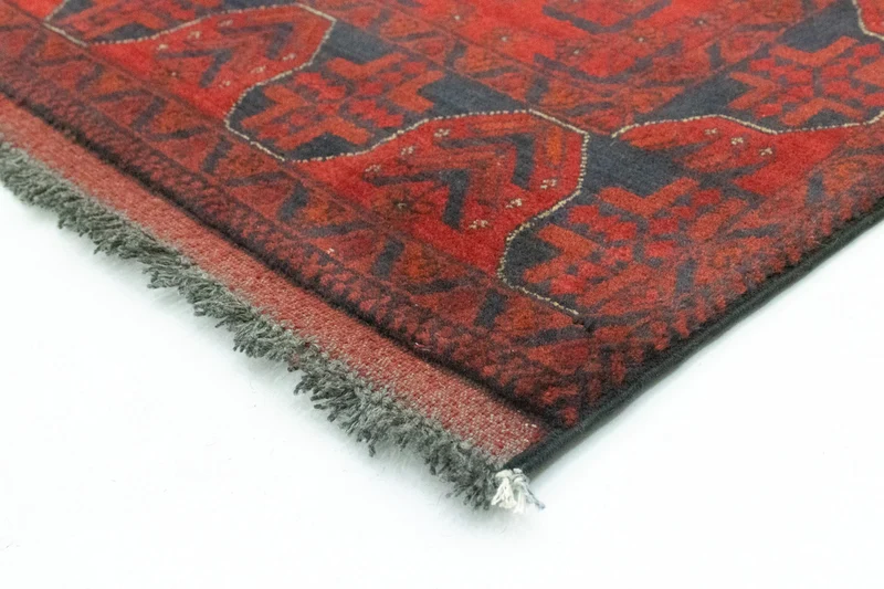 Afghan Teppich - Kunduz 77 x 296 cm - rot