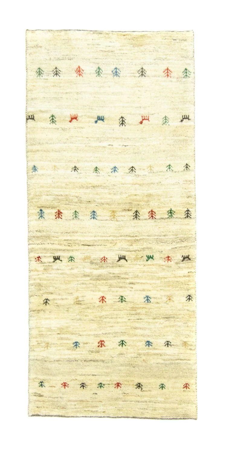 Gabbeh Teppich - Perser 82 x 184 cm - beige
