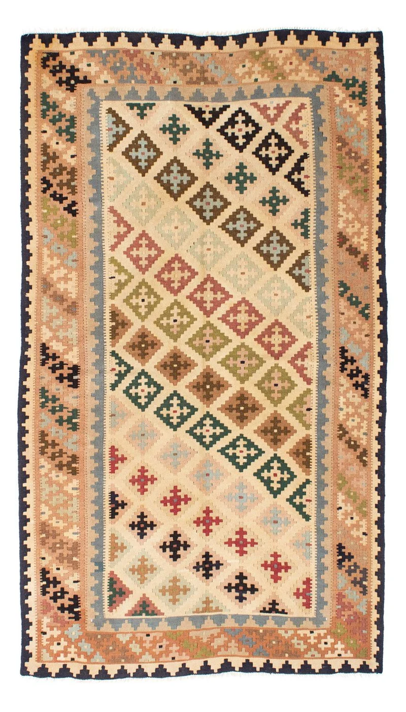 Kelim Teppich - Oriental 132 x 223 cm - beige