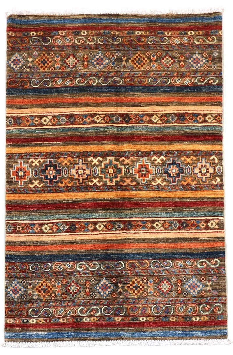 Ziegler Teppich 84 x 124 cm - mehrfarbig