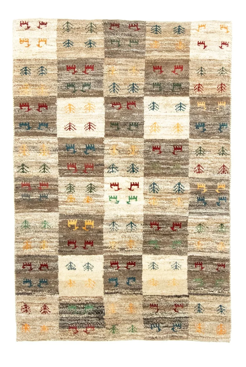 Gabbeh Teppich - Perser 101 x 149 cm - bunt