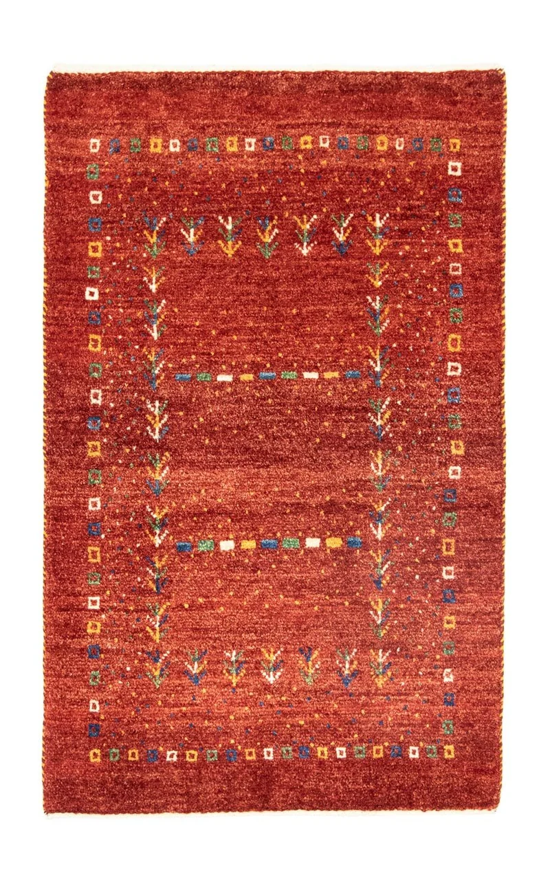 Gabbeh Teppich - Kaschkuli Perser 80 x 125 cm - orange