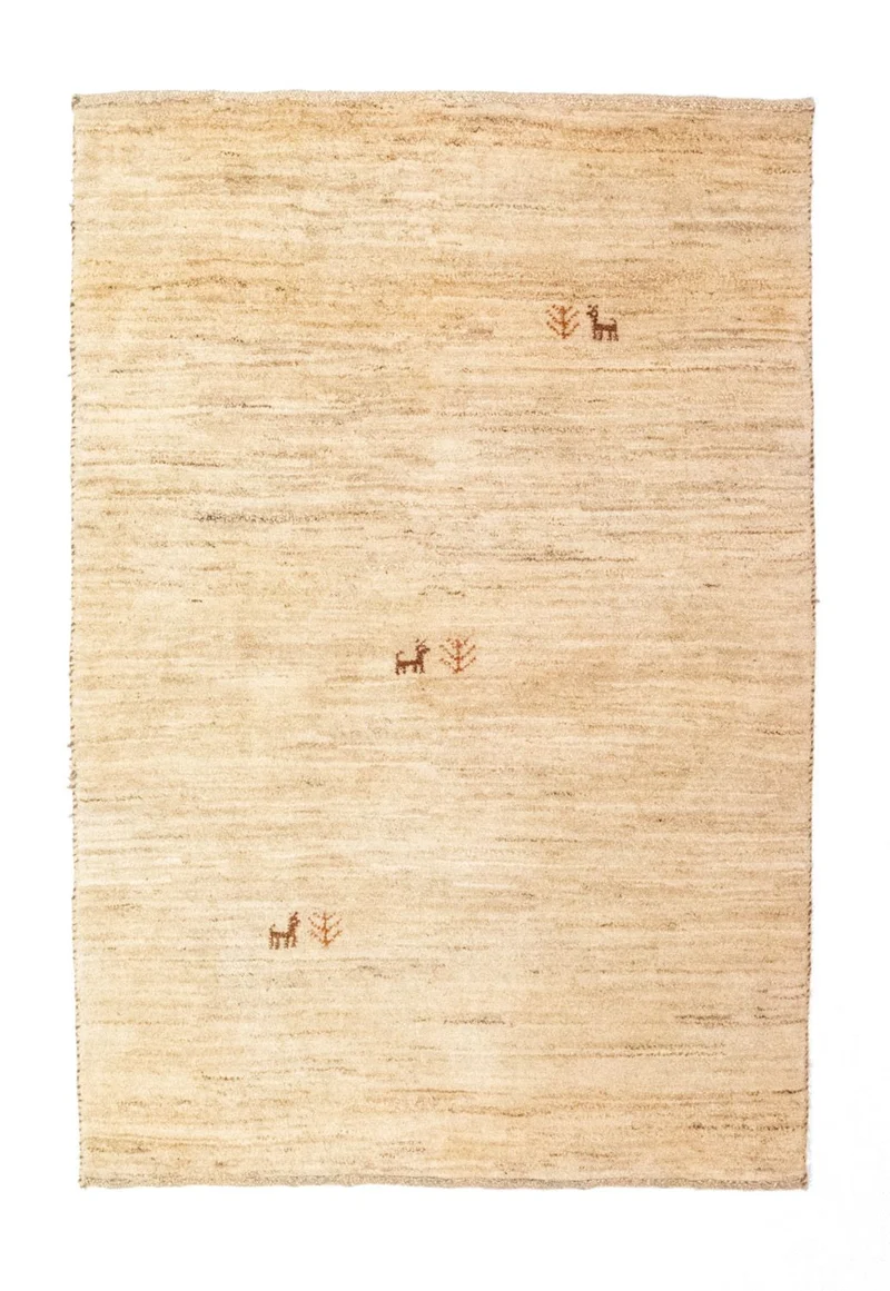 Gabbeh Teppich - Perser 101 x 149 cm - beige