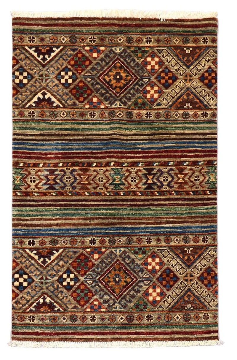 Ziegler Teppich 82 x 126 cm - dunkelrot