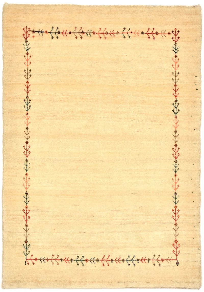 Gabbeh Teppich - Loribaft Perser 64 x 93 cm - natur