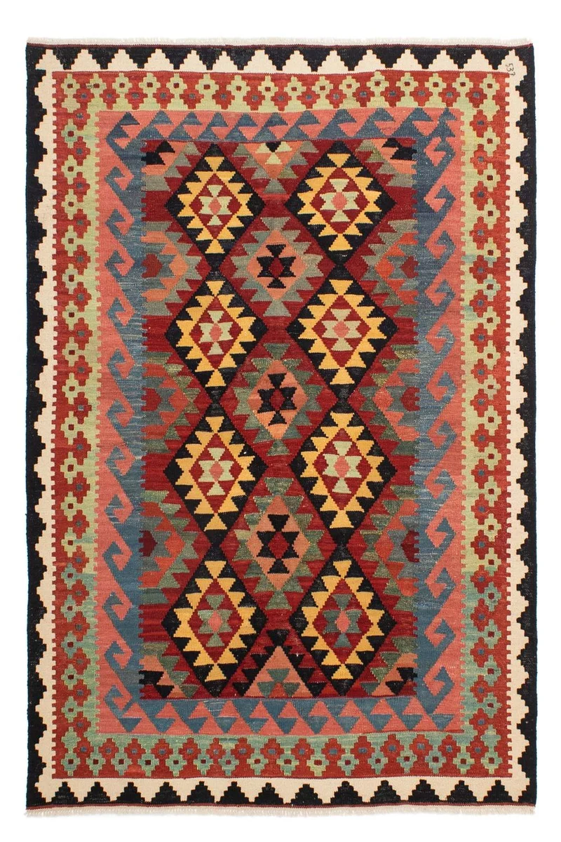 Kelim Teppich - Splash 153 x 214 cm - mehrfarbig