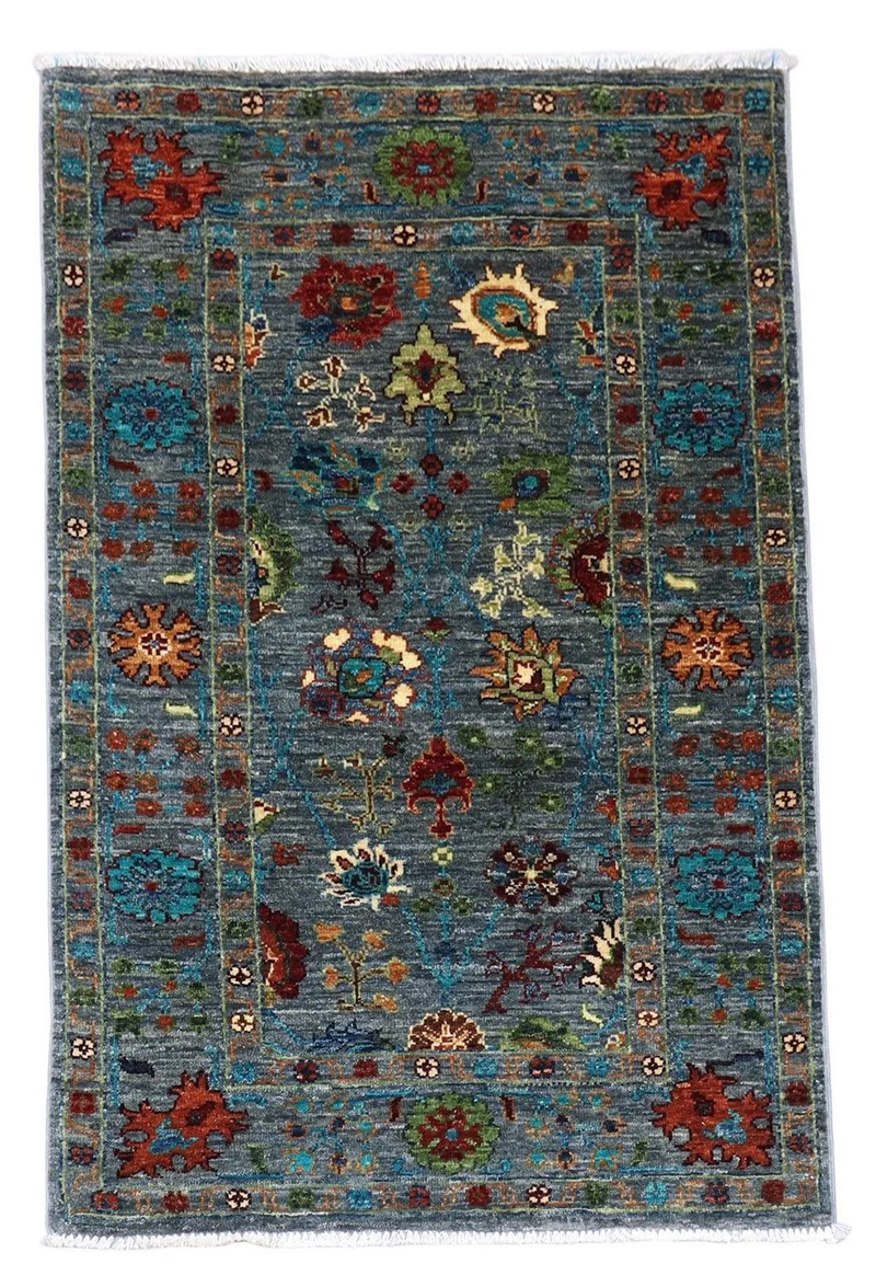 Ziegler Teppich 83 x 122 cm - seeblau