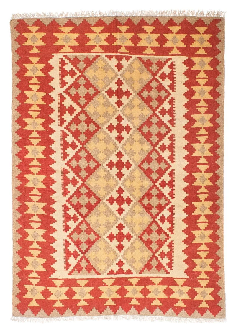 Kelim Teppich - Oriental 148 x 190 cm - orange