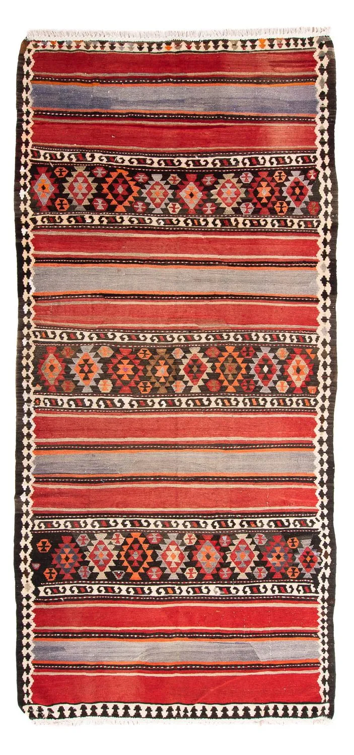 Kelim Teppich - Old 140 x 310 cm - mehrfarbig