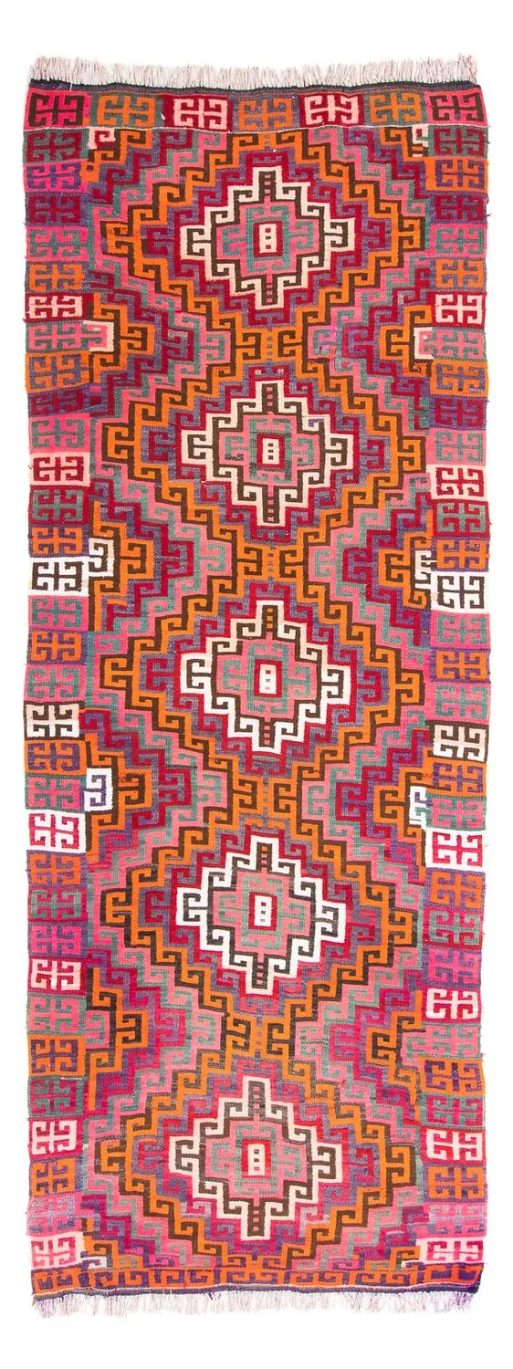 Kelim Teppich - Old 135 x 320 cm - mehrfarbig