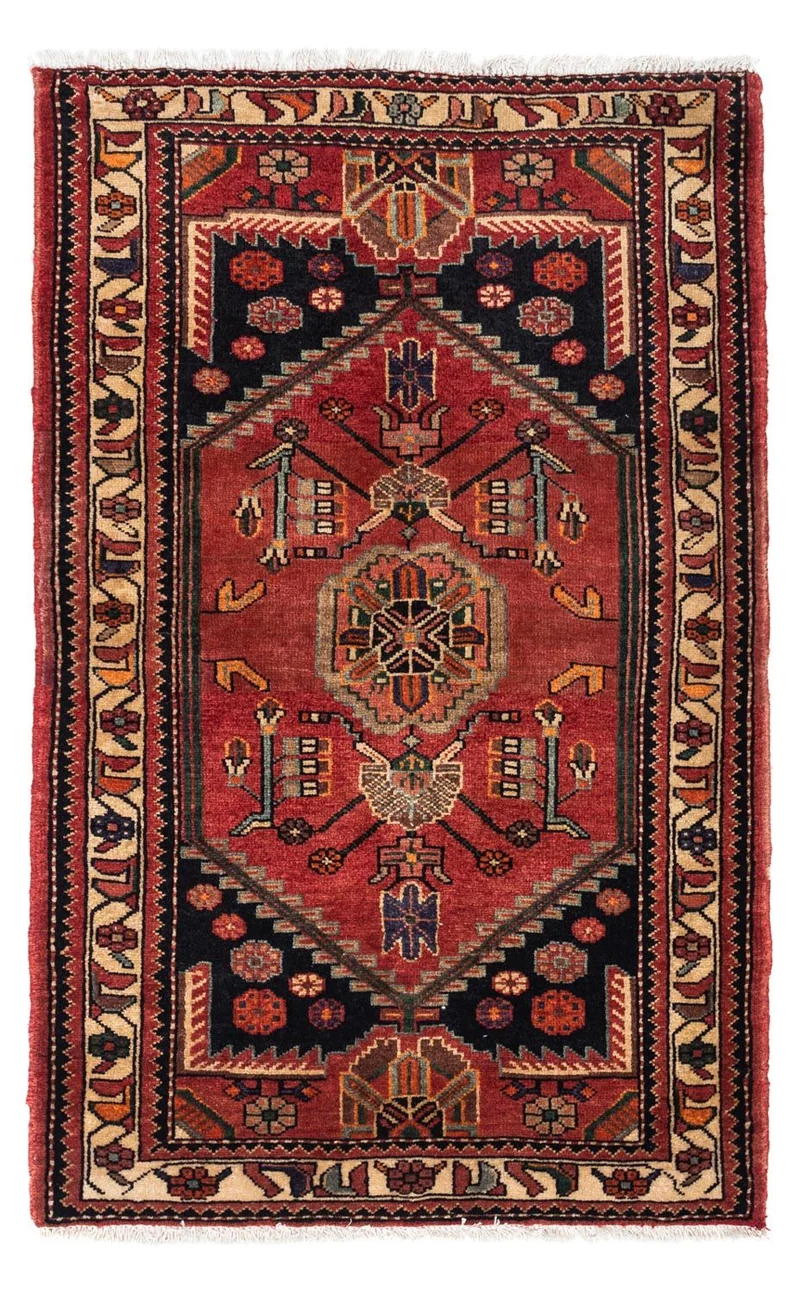 Perserteppich - Nomadic 90 x 142 cm - rot