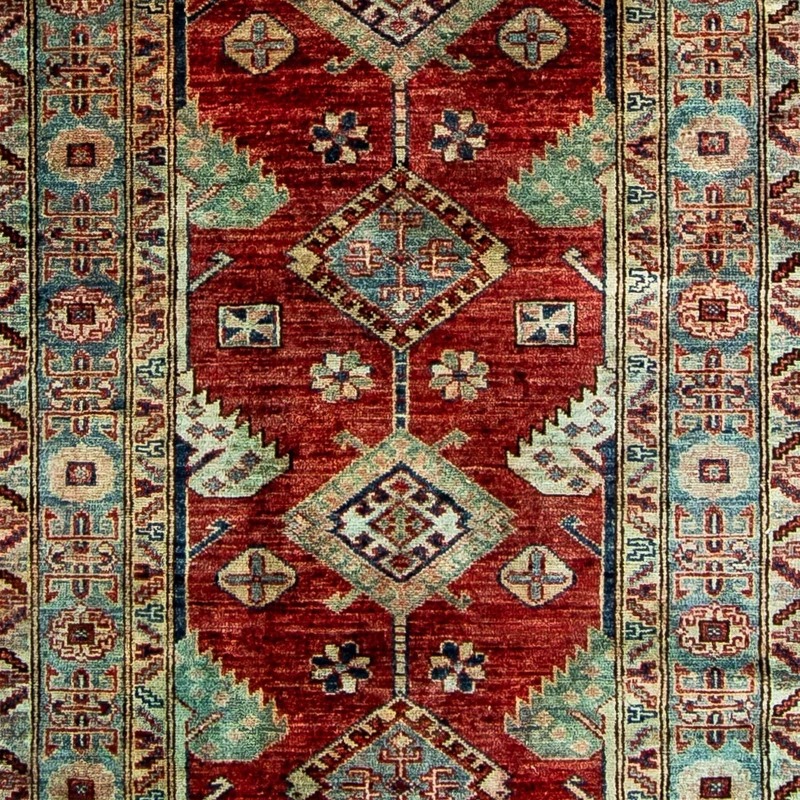 Orientteppich 82 x 315 cm - dunkelrot