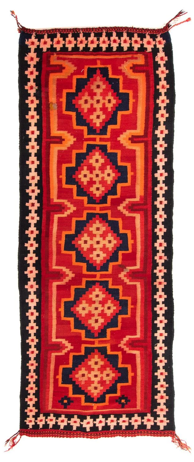 Kelim Teppich - Old 100 x 285 cm - mehrfarbig
