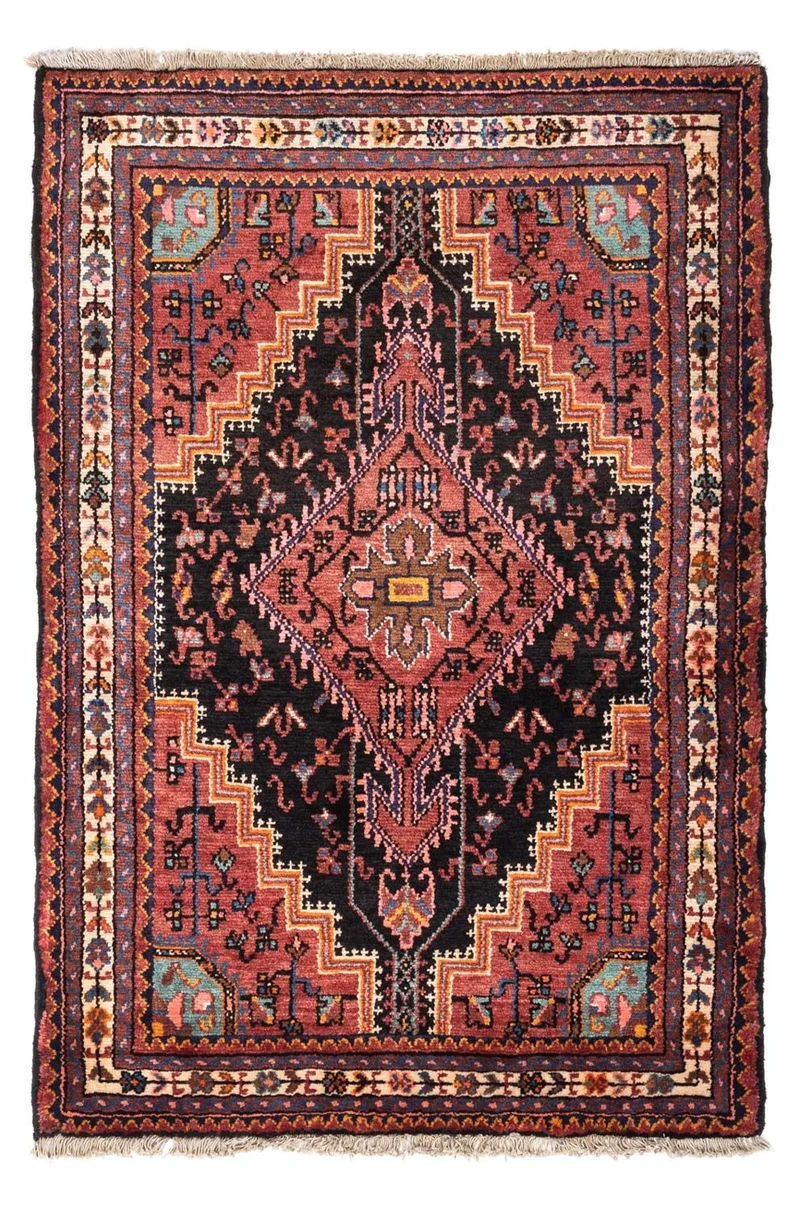 Perserteppich - Nomadic 91 x 138 cm - hellrot